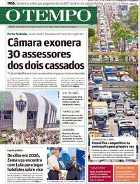 Capa do jornal O Tempo 14/03/2024