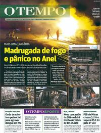 Capa do jornal O Tempo 15/03/2024