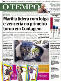 Capa do jornal O Tempo 16/04/2024