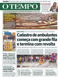 Capa do jornal O Tempo 17/01/2024