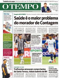 Capa do jornal O Tempo 18/04/2024