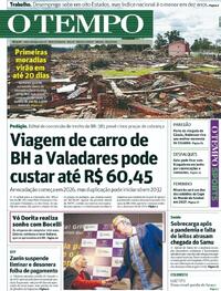 Capa do jornal O Tempo 18/05/2024