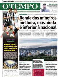Capa do jornal O Tempo 20/04/2024