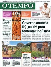 Capa do jornal O Tempo 23/01/2024