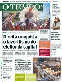 Capa do jornal O Tempo 23/04/2024