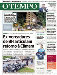 Capa do jornal O Tempo 25/04/2024