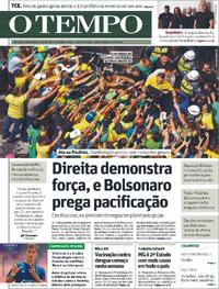 Capa do jornal O Tempo 26/02/2024