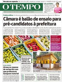 Capa do jornal O Tempo 26/04/2024