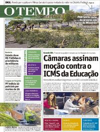 Capa do jornal O Tempo 29/02/2024