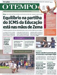 Capa do jornal O Tempo 31/01/2024