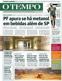 Capa do jornal Jornal O Tempo 01/10/2025