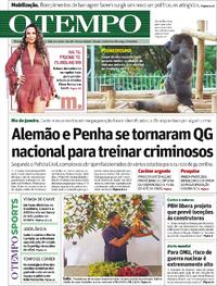 Capa do jornal Jornal O Tempo 01/11/2025