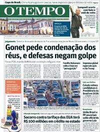 Capa do jornal Jornal O Tempo 03/09/2025