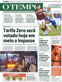 Capa do jornal Jornal O Tempo 03/10/2025