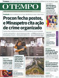 Capa do jornal Jornal O Tempo 04/07/2025