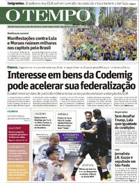 Capa do jornal Jornal O Tempo 04/08/2025