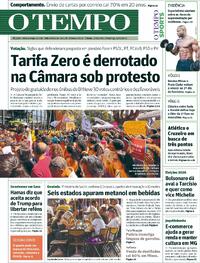 Capa do jornal Jornal O Tempo 04/10/2025
