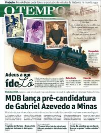 Capa do jornal Jornal O Tempo 04/11/2025