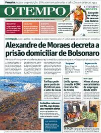 Capa do jornal Jornal O Tempo 05/08/2025