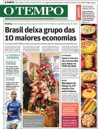 Capa do jornal Jornal O Tempo 05/12/2025