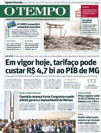 Capa do jornal Jornal O Tempo 06/08/2025