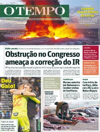 Capa do jornal Jornal O Tempo 07/08/2025