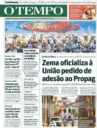 Capa do jornal Jornal O Tempo 07/11/2025