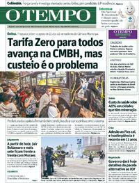 Capa do jornal Jornal O Tempo 09/06/2025