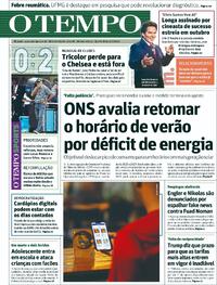 Capa do jornal Jornal O Tempo 09/07/2025