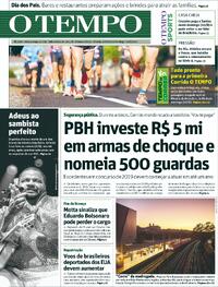 Capa do jornal Jornal O Tempo 09/08/2025