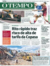 Capa do jornal Jornal O Tempo 10/11/2025