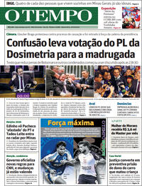 Capa do jornal Jornal O Tempo 10/12/2025