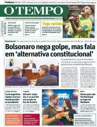 Capa do jornal Jornal O Tempo 11/06/2025