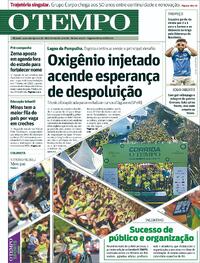 Capa do jornal Jornal O Tempo 11/08/2025