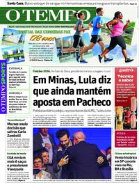 Capa do jornal Jornal O Tempo 12/12/2025
