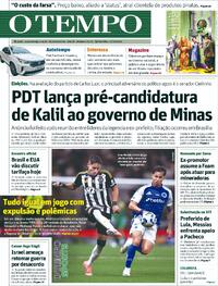 Capa do jornal Jornal O Tempo 16/10/2025