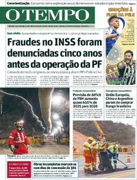 Capa do jornal Jornal O Tempo 17/05/2025