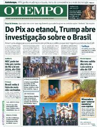 Capa do jornal Jornal O Tempo 17/07/2025