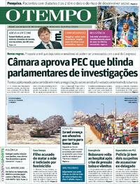 Capa do jornal Jornal O Tempo 17/09/2025