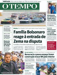Capa do jornal Jornal O Tempo 18/08/2025