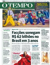 Capa do jornal Jornal O Tempo 18/10/2025