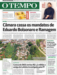 Capa do jornal Jornal O Tempo 19/12/2025