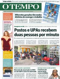 Capa do jornal Jornal O Tempo 20/05/2025