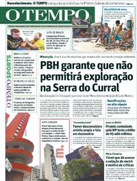 Capa do jornal Jornal O Tempo 20/09/2025
