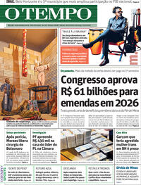 Capa do jornal Jornal O Tempo 20/12/2025