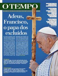 Capa do jornal Jornal O Tempo 22/04/2025