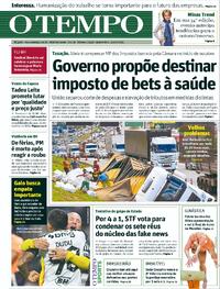 Capa do jornal Jornal O Tempo 22/10/2025