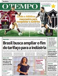Capa do jornal Jornal O Tempo 22/11/2025