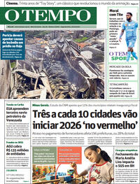 Capa do jornal Jornal O Tempo 22/12/2025