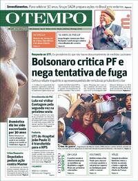 Capa do jornal Jornal O Tempo 23/08/2025